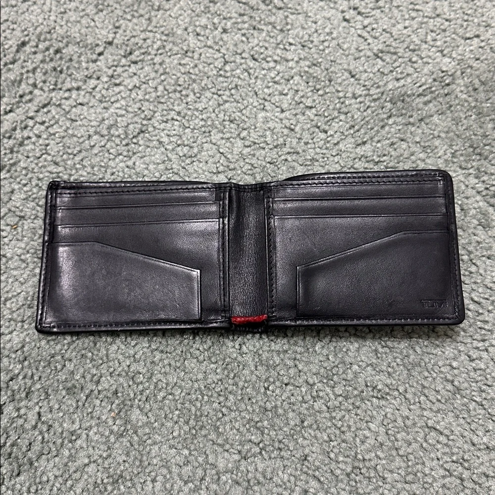 Tumi Alpha Double Billfold Wallet - Black Nylon / Leather - Picture 3 of 8
